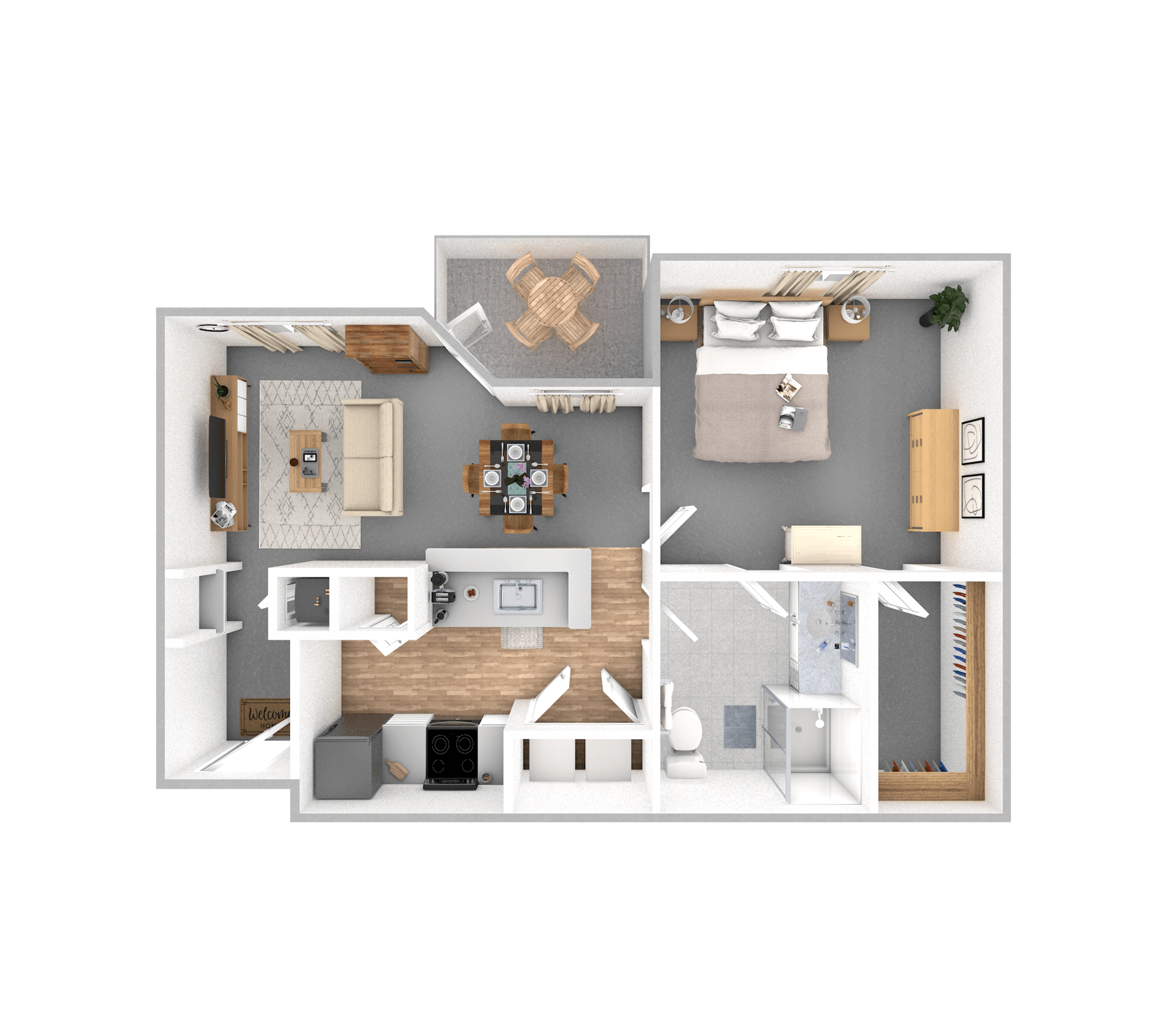 One Bedroom | One Bathroom