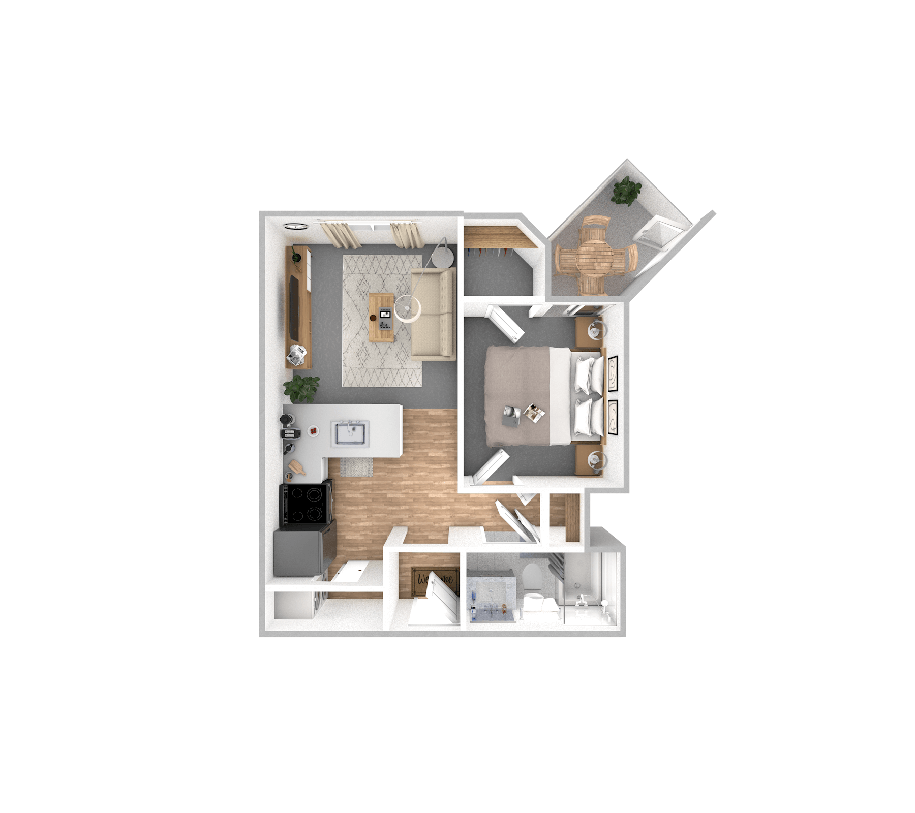 One Bedroom | One Bathroom