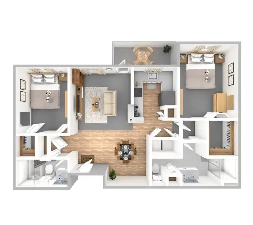 Two Bedroom | Two Bathroom